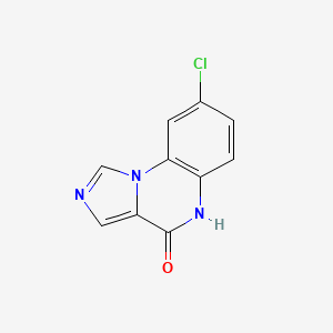 molecular formula C10H6ClN3O B2655767 8-chloro-4H,5H-imidazo[1,5-a]quinoxalin-4-one CAS No. 1334331-42-8