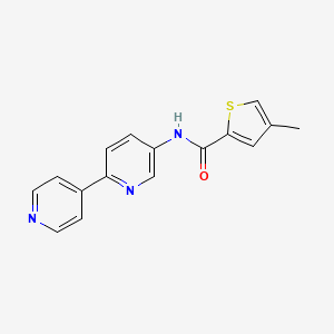 molecular formula C16H13N3OS B2655768 N-{[2,4'-联吡啶]-5-基}-4-甲硫代苯并噻吩-2-甲酰胺 CAS No. 2097859-96-4