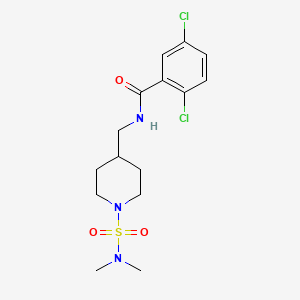 2,5-dichloro-N-((1-(N,N-dimethylsulfamoyl)piperidin-4-yl)methyl)benzamide