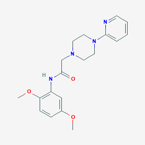 molecular formula C19H24N4O3 B2655779 N-(2,5-Dimethoxyphenyl)-2-(4-(2-pyridyl)piperazinyl)ethanamide CAS No. 309736-08-1