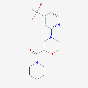 Piperidin-1-yl-[4-[4-(trifluoromethyl)pyridin-2-yl]morpholin-2-yl]methanone