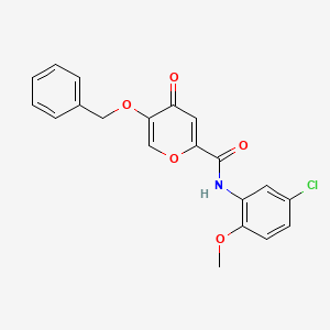 5-(benzyloxy)-N-(5-chloro-2-methoxyphenyl)-4-oxo-4H-pyran-2-carboxamide