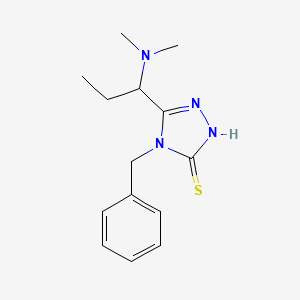 4-benzyl-5-[1-(dimethylamino)propyl]-4H-1,2,4-triazole-3-thiol