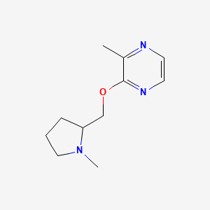 2-Methyl-3-[(1-methylpyrrolidin-2-yl)methoxy]pyrazine