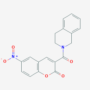 6-nitro-3-(1,2,3,4-tetrahydroisoquinoline-2-carbonyl)-2H-chromen-2-one