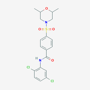 N-(2,5-dichlorophenyl)-4-((2,6-dimethylmorpholino)sulfonyl)benzamide