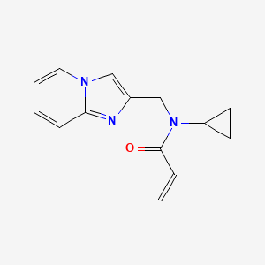N-Cyclopropyl-N-(imidazo[1,2-a]pyridin-2-ylmethyl)prop-2-enamide
