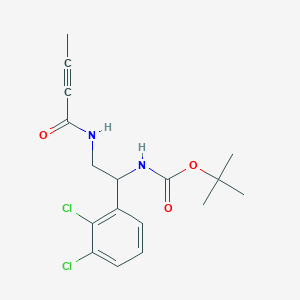 Tert-butyl N-[2-(but-2-ynoylamino)-1-(2,3-dichlorophenyl)ethyl]carbamate