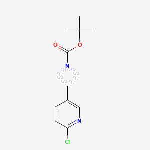 Tert-butyl 3-(6-chloropyridin-3-yl)azetidine-1-carboxylate
