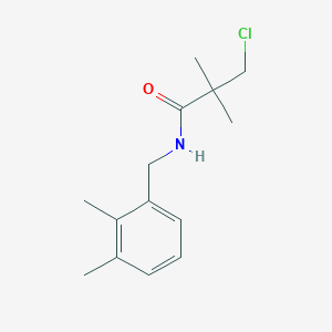 molecular formula C14H20ClNO B2655883 3-chloro-N-[(2,3-dimethylphenyl)methyl]-2,2-dimethylpropanamide CAS No. 243963-42-0