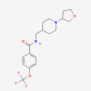 N-((1-(tetrahydrofuran-3-yl)piperidin-4-yl)methyl)-4-(trifluoromethoxy)benzamide