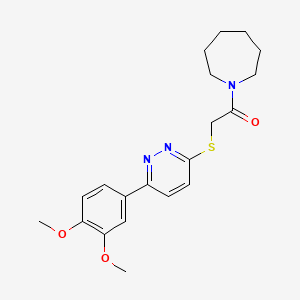 1-(Azepan-1-yl)-2-[6-(3,4-dimethoxyphenyl)pyridazin-3-yl]sulfanylethanone