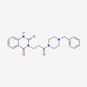 3-(3-(4-benzylpiperazin-1-yl)-3-oxopropyl)quinazoline-2,4(1H,3H)-dione