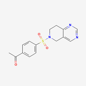 1-(4-((7,8-dihydropyrido[4,3-d]pyrimidin-6(5H)-yl)sulfonyl)phenyl)ethanone