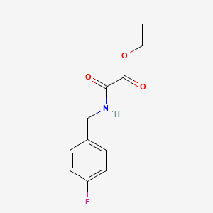 Acetic acid, 2-[[(4-fluorophenyl)methyl]amino]-2-oxo-, ethyl ester
