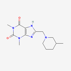 1,3-Dimethyl-8-[(3-methylpiperidyl)methyl]-1,3,7-trihydropurine-2,6-dione