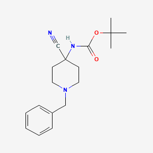 tert-Butyl (1-benzyl-4-cyanopiperidin-4-yl)carbamate