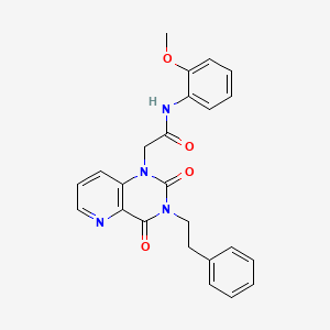 2-(2,4-dioxo-3-phenethyl-3,4-dihydropyrido[3,2-d]pyrimidin-1(2H)-yl)-N-(2-methoxyphenyl)acetamide