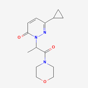 6-cyclopropyl-2-(1-morpholino-1-oxopropan-2-yl)pyridazin-3(2H)-one