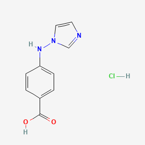 4-[(1H-imidazol-1-yl)amino]benzoic acid hydrochloride