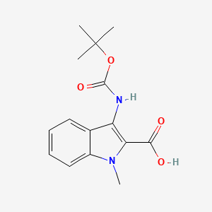 1-Methyl-3-[(2-methylpropan-2-yl)oxycarbonylamino]indole-2-carboxylic acid