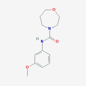 N-(3-methoxyphenyl)-1,4-oxazepane-4-carboxamide