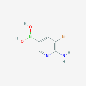 (6-Amino-5-bromopyridin-3-yl)boronic acid