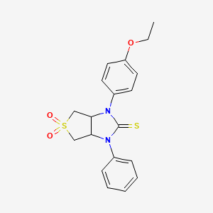 1-(4-ethoxyphenyl)-3-phenyltetrahydro-1H-thieno[3,4-d]imidazole-2(3H)-thione 5,5-dioxide