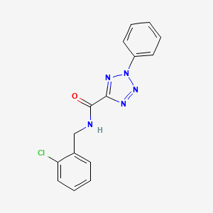 molecular formula C15H12ClN5O B2655969 N-(2-氯苄基)-2-苯基-2H-四唑-5-甲酰胺 CAS No. 1396883-91-2