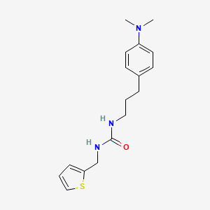 molecular formula C17H23N3OS B2655995 1-(3-(4-(Dimethylamino)phenyl)propyl)-3-(thiophen-2-ylmethyl)urea CAS No. 1207051-63-5