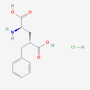 molecular formula C12H16ClNO4 B2655997 (4r)-4-Benzyl-d-glutamic acid hcl CAS No. 2055114-59-3
