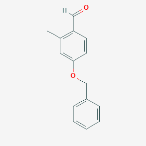 molecular formula C15H14O2 B026560 2-甲基 4-苄氧基苯甲醛 CAS No. 101093-56-5