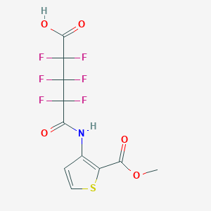 2,2,3,3,4,4-Hexafluoro-5-{[2-(methoxycarbonyl)-3-thienyl]amino}-5-oxopentanoic acid