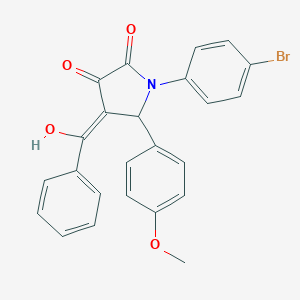 molecular formula C24H18BrNO4 B265601 4-benzoyl-1-(4-bromophenyl)-3-hydroxy-5-(4-methoxyphenyl)-1,5-dihydro-2H-pyrrol-2-one 