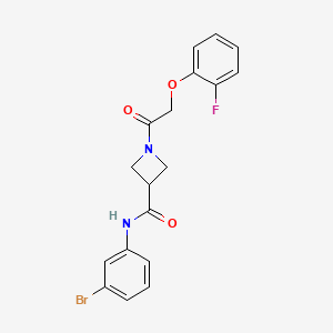 N-(3-bromophenyl)-1-[2-(2-fluorophenoxy)acetyl]azetidine-3-carboxamide