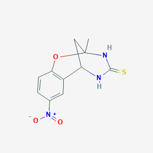 2-methyl-8-nitro-2,3,5,6-tetrahydro-4H-2,6-methano-1,3,5-benzoxadiazocine-4-thione