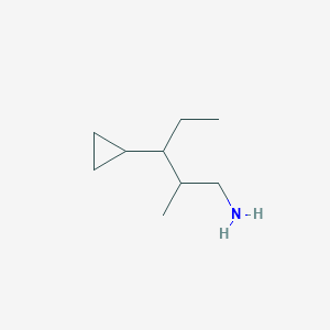 molecular formula C9H19N B2656083 3-Cyclopropyl-2-methylpentan-1-amine CAS No. 2248327-53-7