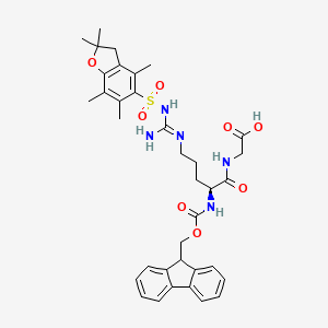 molecular formula C36H43N5O8S B2656087 Fmoc-Arg(Pbf)-Gly-OH CAS No. 660846-80-0