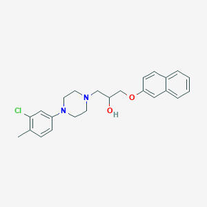 1-[4-(3-Chloro-4-methylphenyl)piperazin-1-yl]-3-(naphthalen-2-yloxy)propan-2-ol