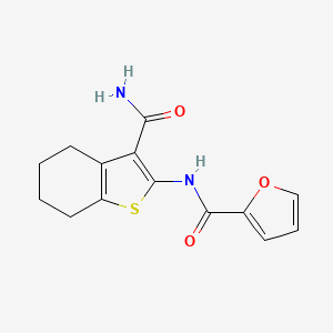 N-(3-carbamoyl-4,5,6,7-tetrahydro-1-benzothiophen-2-yl)furan-2-carboxamide