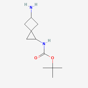 tert-butyl N-{5-aminospiro[2.3]hexan-1-yl}carbamate