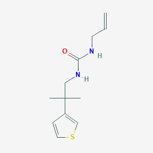 molecular formula C12H18N2OS B2656127 1-Allyl-3-(2-methyl-2-(thiophen-3-yl)propyl)urea CAS No. 2319640-17-8