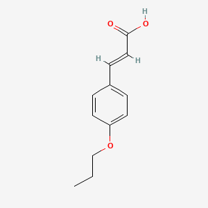 molecular formula C12H14O3 B2656143 3-(4-Propoxyphenyl)acrylic acid CAS No. 151539-67-2; 69033-81-4