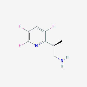 (2S)-2-(3,5,6-Trifluoropyridin-2-yl)propan-1-amine