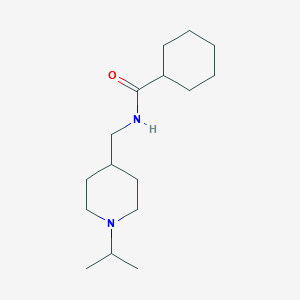 B2656149 N-((1-isopropylpiperidin-4-yl)methyl)cyclohexanecarboxamide CAS No. 946326-60-9