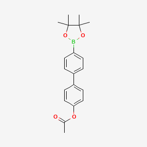 4-[4-(Tetramethyl-1,3,2-dioxaborolan-2-yl)phenyl]phenyl acetate