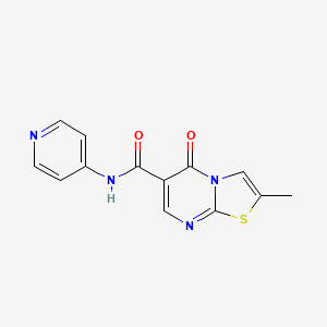 2-methyl-5-oxo-N-(pyridin-4-yl)-5H-thiazolo[3,2-a]pyrimidine-6-carboxamide