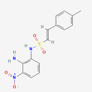 (E)-N-(2-Amino-3-nitrophenyl)-2-(4-methylphenyl)ethenesulfonamide