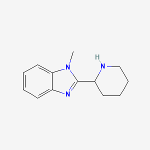 molecular formula C13H17N3 B2656168 1-methyl-2-(piperidin-2-yl)-1H-1,3-benzodiazole CAS No. 526183-20-0