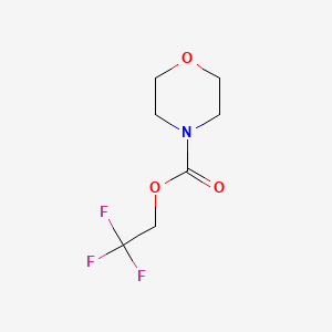 molecular formula C7H10F3NO3 B2656183 2,2,2-三氟乙基吗啉-4-羧酸酯 CAS No. 923177-02-0